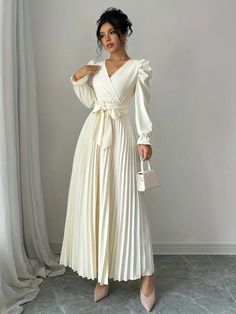 Gigot Sleeve, Long Dress For Women, Extra Long Sleeves, Women Long Dresses, Long Dresses, Dress For Women, Maternity Bag, Fashion Online Shop, Extra Long