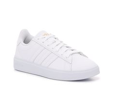 adidas Grand Court 2.0 Sneaker - Women's - Free Shipping | DSW Adidas Grand Court, Baskets Adidas, White Shoes Women, Adidas Campus, White Trainers, Footwear Design Women, Adidas Superstar Sneaker, Athletic Fashion, Athletic Sneakers