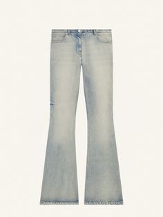 Denim Flares With Five Pockets, Denim Blue Flare Jeans With Five Pockets, Denim Jeans With Five Pockets And Flared Hem, Fall Flare Jeans With Five Pockets, Trendy Denim Blue Flares With Five Pockets, Fitted Denim Flares With Five Pockets, Straight Leg Flares With Five Pockets For Spring, Trendy Flare Pants With Five Pockets, Ac Logo