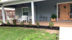 the front porch is clean and ready for us to use