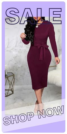 Burgundy Fashion Casual Solid Basic O Neck Long Sleeve Dresses Classy Closets, Bride Groom Dress, Shirt Dress Style, Groom Dress, Elegant Dress, Silk Satin, Bride Groom, Mother Of The Bride, Peplum Dress