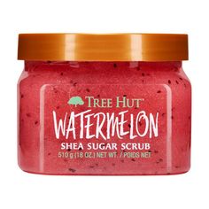 Tree Hut Watermelon Shea Sugar Body Scrub - 18oz Tree Hut Watermelon, Спонж Beauty Blender, Shea Sugar Scrub, Watermelon Sugar, Exfoliating Body Scrub, Watermelon Fruit, Sugar Body Scrub, Sugar Body, Exfoliating Scrub