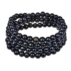 Wooden Buddhist Beads Single strand of wooden beads. Can be worn around the neck or wrapped around the wrist several times. This is a unisex beaded accessory Buddhist Beads, Prayer Jewelry, Meditation Beads Mala, Sandalwood Mala, Mens Bracelet Black, N Nails, Bracelets Men, Round Pattern, Buddhist Prayer