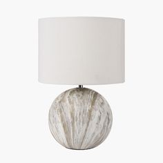 Grey Stone Effect Ceramic Table Lamp-Off White Shade - Decor Interiors — Decor Interiors - House & Home Grey Lighting, Ceramic Table Lamp, Table Side, Ceramic Base, Unique Ceramics, Ceramic Lamp, Ceramic Table Lamps, Unique Lighting, Ceramic Table