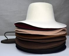 Men's Weight | Regular Rabbit Fur Felt Hat Bodies | Flares | Pounced | 145 gr Wide Brim Hat Men, Blank Hats, Hat Blocks, Felt Hats, Mens Fur, Hat Base, Wide Brim Fedora, Men's Hats, Handmade Hat