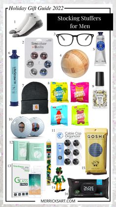 the holiday gift guide for men is featured in this post - it - yourself poster