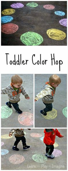 toddler color hop is an easy and fun way to learn colors