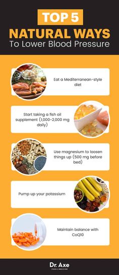 Top 5 ways to lower blood pressure - Dr. Axe Ways To Lower Blood Pressure, High Blood Pressure Diet, Lower Blood Pressure Naturally, Blood Pressure Numbers, Blood Pressure Chart, Blood Pressure Diet, Food Medicine, Natural Health Tips, Dr Oz