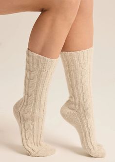 Discover comfort and style with our Women's Z Supply 2-Pack Cable Knit Socks. These cozy and fashionable socks are the perfect addition to your wardrobe, offering warmth and sophistication. Made from high-quality materials, our cable knit socks are designed to keep your feet snug and stylish throughout the day. Elevate your everyday look with these must-have essentials. 2-Pack. Midweight. Regular fit. 55% Recycled Polyester 45% Polyester. One size fits most. Comfortable Cream Winter Socks, Comfortable Cream Socks For Winter, Cozy Cream Winter Socks, Cozy Round Toe Winter Socks, Comfortable Knitted Cream Socks, Cream Socks For Winter, Comfortable Cream Knitted Socks, Winter Cream Socks, Cozy Mid-calf Socks For Stocking Stuffers