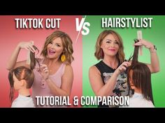 DIY Ponytail Cut Tutorial VS Professional Hairstylist - YouTube Diy Ponytail Haircut, Butterfly Haircut Diy Tutorial, Butterfly Haircut Long Hair Diy, Diy Haircuts For Women Tutorials, Diy Butterfly Haircut, Ponytail Haircut, Cut Own Hair, Diy Ponytail