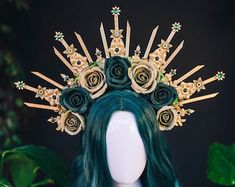 View Flower, Flower Crowns, Flower Crown, Hair Jewelry, Halo, Crown, History, Flowers, Hair