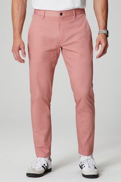 The High Side Chino (Slim Fit) FL2 Pink Slate male Activewear >> Mens >> Bottom >> Pants regular Buttery Soft/External Pockets/Zip Pockets Peach Pants Outfit, Coral Pants Outfit, Salmon Pants, Peach Pants, Coral Pants, Pink Chinos, Pants Outfit Men, Slim Fit Chinos, Mens Chinos