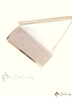 Bird in Bag - Fashionable Minimalist Solid Color Clutch/Tote/Crossbody Bag with Chain Strap for Party Occasions Party Clutch With Chain Strap, Chic Party Clutch With Chain Strap, Elegant Crossbody Evening Bag For Night Out, Elegant Crossbody Party Bag, Elegant Crossbody Party Bags, Gold Crossbody Evening Bag For Party, Elegant Party Crossbody Bag, Elegant Crossbody Shoulder Bag For Party, Gold Crossbody Clutch For Party