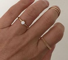 14k Gold Filled Chain Ring * 1 Ring * 14k Gold Filled * Made in USA * I make this ring a little bit bigger than your ring size so it can rolled up and down your finger. Gold Chain Ring, Wide Gold Ring, Minimalist Bangle, Hammered Gold Ring, Hammered Bangles, Everyday Ring, Ring Chain, Stack Ring, Stacking Ring Set