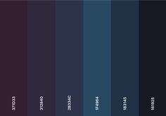 the color scheme for dark blue and purple