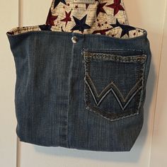 Denim Car Storage Bag. Great For Toys, Grocery Store Bags And As A Trash Bag. Fully Washable Velcro Attachment At Top. Approx Size 12x10x4 Casual Bags With Flat Pocket For On-the-go, Denim Rectangular Hobo Bag For Everyday Use, Denim Hobo Bag With Pockets For Travel, Casual On-the-go Bag With Flat Pocket, Denim Blue Bags With Cell Phone Pocket For Everyday, Denim Blue Bag With Cell Phone Pocket For Everyday, Denim Hobo Tote Bag For Everyday Use, Denim Tote Bag With Pockets, Denim Hobo Bag Tote For Everyday