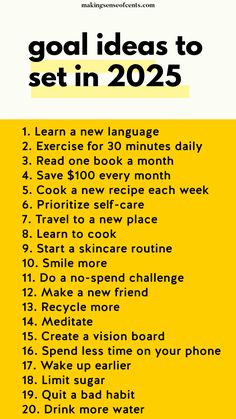 How To Reach Your 2025 Goals. Wow, can you believe that the year is almost over? This means that it's the time of year when people start thinking about their 2025 goals. It's only normal, a new year offers the possibility for a new you, right? New Year To Do List Good Ideas, What Goals Should I Set, New Year Things To Start, How To Start 2025, Goals 2025 Ideas, How To Start New Year, Plans For 2025, Ideas For 2025, How To Start A New Year