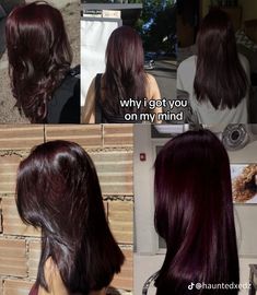 No Bleach Hair Color For Dark Hair, Dark Cherry Red Hair, Short Curly Hair Styles, Pelo Color Vino, Mermaid Braids, Dark Cherry Red, Wine Hair Color, Cherry Red Hair