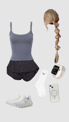 Outfits For College Summer, Athletic Summer Fits, Lazy Fits For School, School Outfits For College Summer, Workout Outfits Aesthetic, Outfits For College, Lazy Fits, School Outfits For College, Summer Sport