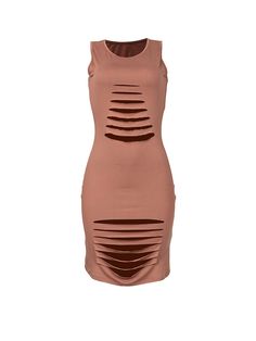 Material: Milk Silk Sleeveless Hollow Out MiniDress Stretchy Solid Color Comfortable Fit Sleeveless Bodycon Midi Dress With Cutout, Stretch Sleeveless Cutout Mini Dress, Sleeveless Stretch Dress With Cutout, Bodycon Sleeveless Cutout Dress, Sleeveless Bodycon Cutout Dress, Fitted Sleeveless Midi Dress With Cutout, Peplum Tankini, Floral Dress Formal, Sundress Summer