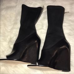 Euc. Burning Man Or Coachella Festival Boots. These Are Soooo Soft. These Run True To A Size 5 In Women’s. No Box. Real Leather. No Returns. I Am Selling A Ton Of Size 5 And 5.5 Shoes So Be Sure To Check Out My Closet! Elegant Fitted Platform Boots With Leather Sole, Formal Spring Platform Boots With Closed Toe, Evening Open Toe Fitted Boots, Fitted Evening Boots With Open Toe, Fitted Open Toe Evening Boots, Black High Heel Platform Boots For Evening, Elegant Black Platform Boots With Leather Sole, Luxury Evening Platform Boots With Leather Sole, Black Wedge Heel Platform Boots For Party