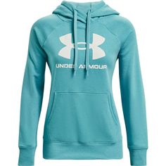 Under Armour Rival Fleece Logo Hoodie Women's Reversible Swimwear, Armour Women, Under Armour Sweatshirt, Wrist Cuffs, Hem Style, Under Armour Women, Swimwear Outfit, Womens Loungewear, Mom Outfits