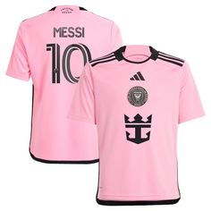 a pink soccer jersey with the number 10 on it