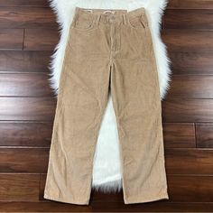 Levi's Women's Size 29 X 27 Granola - Tan Corduroy Ribacge Straight Ankle Pants, Zipper Fly, Five Pockets, 100% Cotton, No Stretch, Style # 797550017 New With Tags Pictures Show Full Details And Measurements Thanks For Looking :) High Rise Corduroy Jeans For Spring, High-rise Corduroy Jeans For Spring, Straight Leg Corduroy Pants For Spring, Levi's Casual Corduroy Jeans, Spring Tapered Leg Corduroy Bottoms, Spring High-rise Corduroy Pants, Levi's Straight Leg Corduroy Bottoms, Levi's Corduroy Bottoms For Fall, Spring Corduroy Tapered Leg Pants