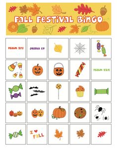 Fall Festival Bible Bingo Game - Children's Ministry Deals Church Harvest Festival, Fall Festival Crafts, Bible Bingo, Fall Festival Activities, Childrens Ministry Deals, Fall Festival Games, Bible Learning, Childrens Ministry Curriculum, Christian Fall