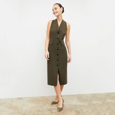 Cassandra Dress - OrigamiTech :: Olive