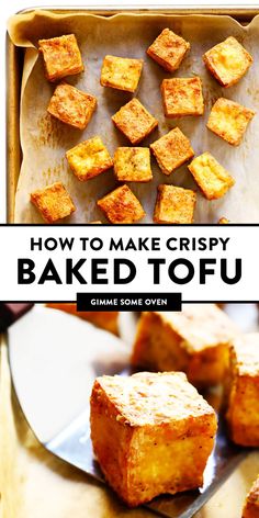 how to make crispy baked tofu