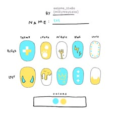 Txt Nails Designs Blue Hour, Txt Inspired Nails Temptation, Twice Nails Designs, Txt Nails Designs Temptation, K Pop Nails Txt, Txt Nail Art