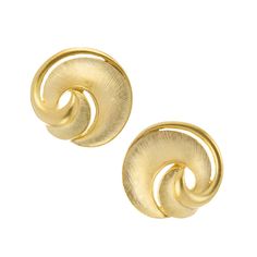 Add a timeless touch to your look with these unique Diane Studs. These gold studs will give your wardrobe a luxurious edge. Effortlessly elegant, they will make a stylish statement. Chic Gold Plated Clip-on Earrings For Formal Occasions, Chic Gold Metal Clip-on Earrings, Modern Gold Clip-on Earrings For Evening, Designer Metal Clip-on Earrings For Formal Occasions, Chic Gold-tone Gold-plated Clip-on Earrings, Elegant Jewelry With Gold-tone Hardware For Formal Occasions, Elegant Formal Jewelry With Gold-tone Hardware, Chic Gold Earrings For Formal Occasions, Elegant Matte Gold Earrings For Formal Occasions