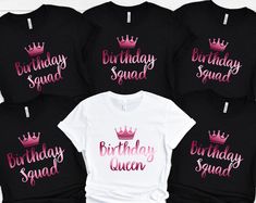 Get your order now: Birthday Squad Shirts, Birthday Party Shirts, Birthday Queen Shirt, Birthday Crew Shirts, Birthday Diva Shirts, Birthday Queen Girl - Kittyband Fashion Birthday Crew Shirts, Birthday Queen Shirt, Queen Girl, Birthday Party Shirts, Birthday Squad Shirts, Queen Shirt, Queen Svg, Queen Birthday, Birthday Queen