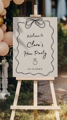 Custom Hen Party Welcome Sign Whimsical Handwritten Modern Hand Drawn Bridal Shower Welcome Poster Personalised Board Coquette Bow Design - Etsy UK Hen Do Sign, Hens Welcome Sign, Trending Wedding Guest Dresses, Boho Hen Party, Personalized Board, Party Welcome Sign, Best Wedding Hairstyles, Welcome Poster, Hen Do