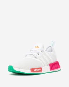 NIB ADIDAS NMD R1 WHITE ATHLETIC RUNNING SNEAKERS GZ4964 Sz 7 Knit upper with stretchy, foot-hugging feel. Responsive Boost midsole. Plush Boost cushioning. Rubber outsole with durable traction on most surfaces. Guaranteed to be 100% Authentic! PAYMENTS  Payment is due within 3 days of purchase.  SHIPPING  All items are shipped 1-3 days after receipt of payment.  Shipping information and tracking number will be provided.  Shipping cost will be provided for each item on the sellers page.  Deliver White Breathable Slip-on Sneakers For Jogging, White Low-top Slip-on Sneakers For Running, White Sneakers With Elastic Laces For Streetwear, White Athleisure Slip-on Sneakers With Boost Midsole, Pink Cushioned Slip-on Sneakers, Sporty Green Slip-on Running Shoes, White Sneakers For Sports With Rubber Sole, White Running Shoes With Rubber Sole For Athleisure, White Sporty Sneakers With Boost Midsole