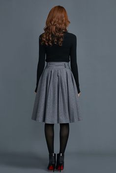 Pastel Skirt, Wool Midi Skirt, Tailored Skirt, Midi Skirt With Pockets, Skirt For Women, Winter Skirt, Skirt Midi, Halloween 2020, Skirt With Pockets