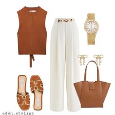 Luxury Outfits Women, Beige Linen Pants Outfit, Flat Outfits, Elevated Wardrobe, Ysl Fashion, Linen Pants Outfit, Casual Chic Outfits, Pants Linen, Look Formal