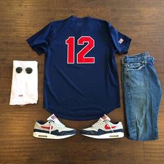 Baseball Jersey Outfit Men, Jersey Outfit Men, Baseball Jersey Outfit, Sneakers Outfit Men, Dope Fits, Jersey Outfit, Tomboy Fashion, Sneakers Outfit