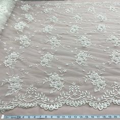 Beaded Lace Fabric Embroidered on 100% Polyester Net Mesh | Lace USA Quinceanera Crown, Ornate Pattern, Beaded Lace Fabric, Holiday Hours, Ivory Background, Embroidered Lace Fabric, Champagne Color, Bridal Tiara, Dresses Evening