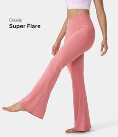 Buy Women‘s Crossover High Waisted Back Pocket Super Flare Leggings at the Lowest Price in Halara. Check Reviews and Buy Crossover High Waisted Back Pocket Super Flare Leggings for Women today. Pink Icing, Leggings With Pockets, Best Leggings, Soft Leggings, Flare Leggings, Gym Leggings, Pink Leggings, Back Pocket, Pink Candy