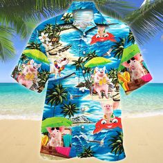 Shipping from the US. Easy 30 day return policy, 100% cotton, Double-needle neck, sleeves and hem; Roomy Unisex Fit. Hawaiian Shirt For Beach Season Vacation, Hawaiian Shirt For Beach Vacation, Vacation Hawaiian Shirt For Beach Season, Printed Camp Shirt For Beach Vacation, Printed Camp Shirt For Beach Season Vacation, Cotton Camp Shirt For Beach Vacation, Summer Cotton Camp Shirt For Vacation, Fun Long Sleeve Tops For Vacation, Relaxed Fit Long Sleeve Camp Shirt For Beach