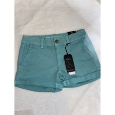 American Eagle Aeo Twill Midi Low Rise Shorts Od Green - Women Size 2 Midi Low Rise Super Stretch New With Tags 2.5 Inch Inseam Rolled 5 In Unrolled Item 945 Trendy Cotton Shorts With Rolled Hem, Trendy Cotton Bottoms With Rolled Hem, Casual Blue Bottoms With Rolled Hem, Casual Cotton Jean Shorts With Rolled Hem, Casual Fitted Shorts With Rolled Hem, Stretch Shorts With Rolled Hem For Summer, Casual Mid-rise Shorts With Rolled Hem, Green Fitted Mid-rise Jean Shorts, High-waist Cotton Shorts With Rolled Hem