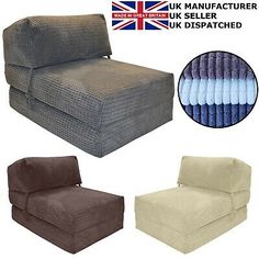 two different types of recliners with cushions