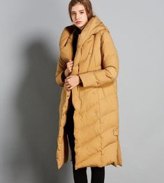 This down coat make with 90% duck down ,very warm in the winter .also could be custom made for any size. This is a winter down jacket fill with down.we design it with a very thick and warm style.this hooded down jacket could keep you very warm in the cold winter.the side pockets is very useful.a unique design women winter coat. Material: 90% duck down ,polyester Style: Casual Package Contents: 1 x down coat Size M:Length:110cm chest:110cm shoulder:40cm sleeve:59cm L:Length:110cm chest:114cm shou Duck Down Jacket, Warm Down, Down Jackets, Winter Coats Women, Duck Down, Down Coat, In The Winter, Cold Winter, The Winter