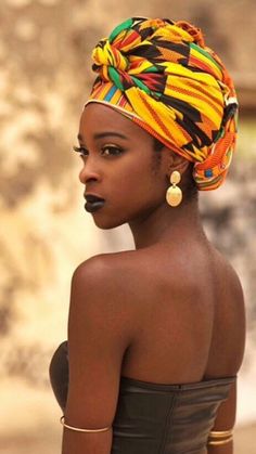 ~African fashion, Ankara, kitenge, African women dresses, African prints, Braids, Nigerian wedding, Ghanaian fashion, African wedding ~DKK Head Wrap Styles, Ghanaian Fashion, Mode Turban, African Head Wraps, Hair Wraps, African Dresses For Women, African Inspired