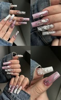 Crazy Nails Ideas, Wife Nails, Nails Collection, Punk Nails, Edgy Nails