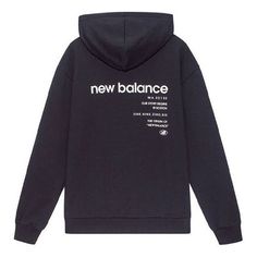 the new balance hoodie in black