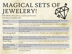 the magic sets of jewelery