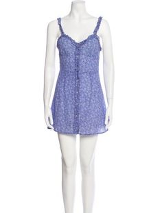 Réalisation Par Silk Slip DressPurpleRuffle EmbellishmentSleeveless with Square NecklineButton Closure at FrontFit:Dresses by Other Designer typically fit true to size. Realisation Par, Silk Mini Dress, Silk Slip, Print Patterns, Dress Outfits, Mini Dress, Silk, Square, Purple